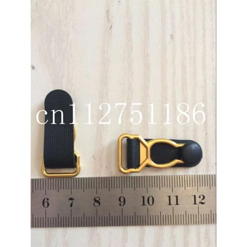 100 pcs/pack 1.2cm gold black color sexy Metal buckle Durable bra Straps brief adjustable suspenders garter buckle clips