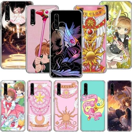 Card Captor Sakura Anime Phone Case For Huawei P30 P40 P20 P10 Mate 20 10 30 Lite Pro P Smart Z Plus Printing Cover Coque Shell
