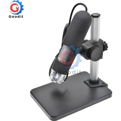 USB Digital Microscope 50X/1000X 8 LED SMD light 2MP Endoscope Magnifier Camera+Lift Stand Microscope