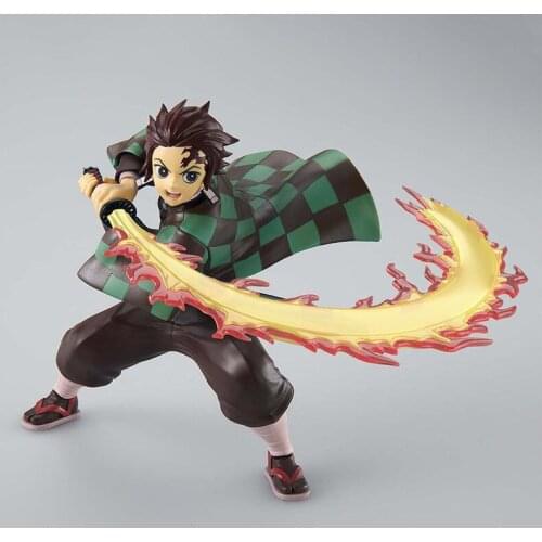Anime Demon Slayer Kamado Tanjirou Anime Action Figure The God of fire Kamado Tanjirou PVC Model Collection Kids Toy Decoration