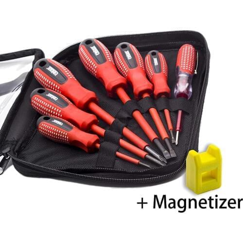 Finder Electric Screwdriver bit set Multiple Specifications Anti-rust Insulated Electrician Screwdriver Set With Bag