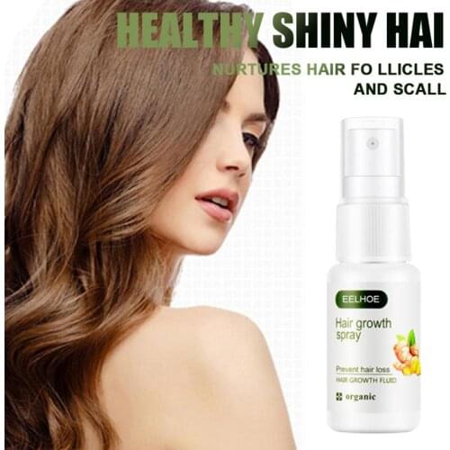 Ginger Nutrient Liquid Spray Hair Growth Spray Regrowth Serum Repair Damaged Silk Hair Nourishing Moisturizing Hair Care TSLM1