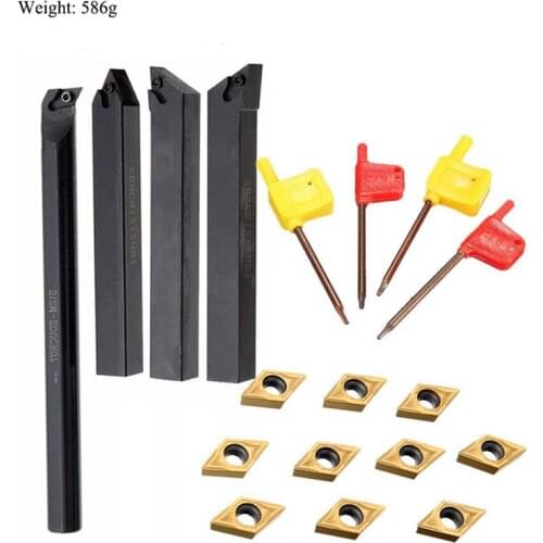 1 Set Carbide CNC Milling Cutter Kit CNC Blades Insert Blades+ Wrench+ Turning Holder For Machine Accessories Turning Tools