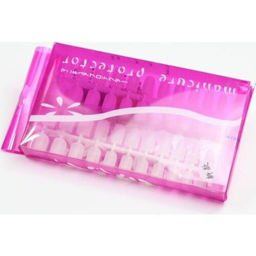 288pcs 10 Sizes Extra Thin Clear Full Cover Acrylic False Nail Tips ABS material Fake Nails frosted surface Faux Ongles