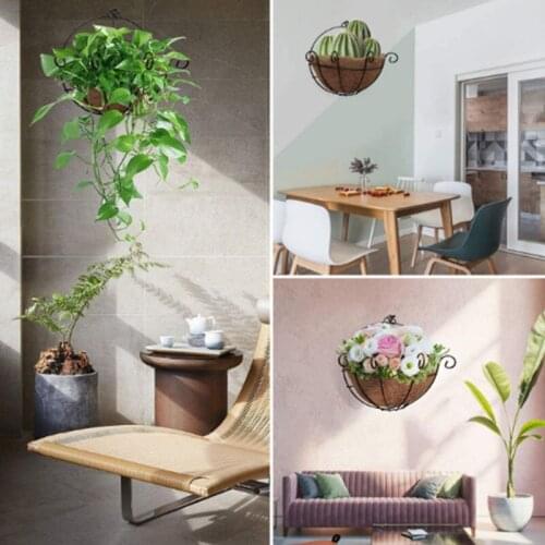 Wall Basket Liners Flower Planter Half Round Coconut Liner Half Circle Wall Fiber Replacement Liners Window GQ