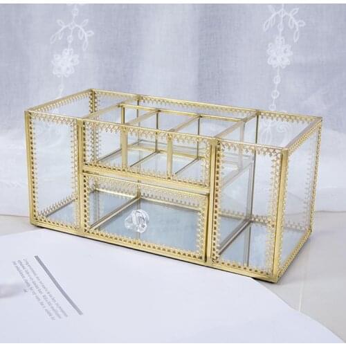 Beauty Cosmetic Organizer Makeup Case Drawers Jewelry Storage Box