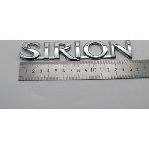 Sirion Emblem Car Sticker Rear Trunk ABS Plastic Chrome Silver Logo Badge Decal Nameplate For Daihatsu