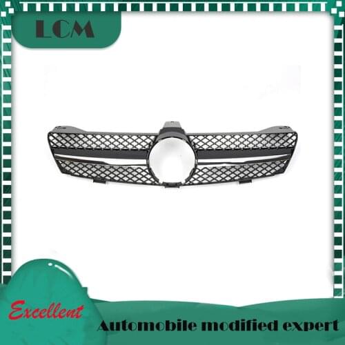 SL Style Front Bumper Racing Grille For-Mercedes For-Benz CLS-class W219 2005-2007 with Emblem