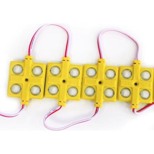 LED module 2W DC12V WHITE COLOR high bright;20pcs a string;with concave lens LED lens module