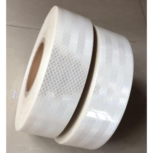 Free shipping White 5cmx1meter Reflective Tape Sticker Night strong reflection Protection Decals Stickers For Truck Bicycles