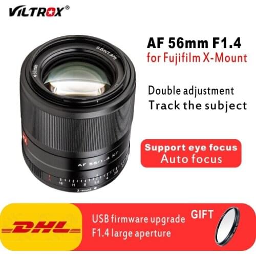 Viltrox 56mm f1.4 STM Autofocus lens for Fuji X-mount Mirrorless cameras X-T30 X-T3 X-PRO3 X-T200 X-E3 X-T2 XT-4