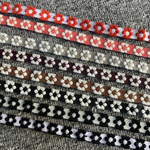 3YARD 1/2 INCH 13-15MM Korean Floret Embroidery Ribbon ZERZEEMOOY