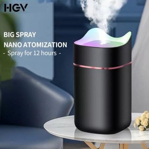 Car Air Purifier USB Hydrating Aromatherapy Air Humidifier Diffuser for Car Home Office Light Humificador Aromaterapia Para Casa