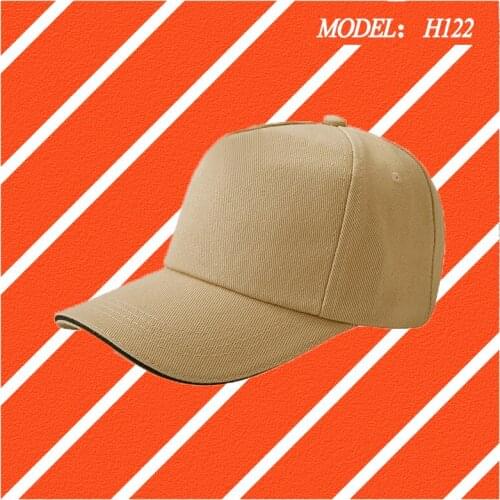 Baseball cap constant shape adjustable peaked cap cotton 7×7 super thick yarn card five-piece cap H122