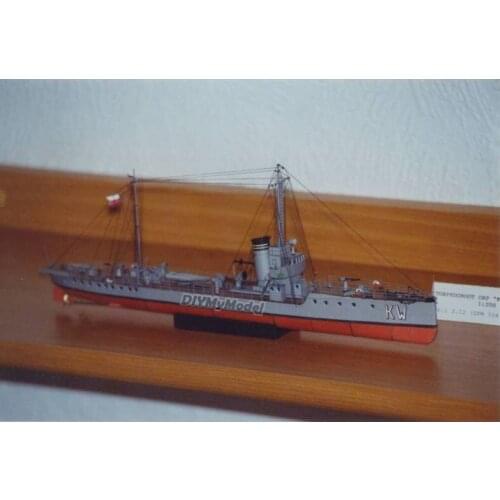 DIYMyModeI GPM Polish navy destroyer kugawaiak DIY Handcraft Paper Model Kit Handmade Toy Puzzles Gift Movie prop