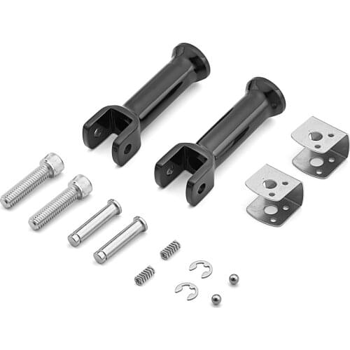 For Harley Davidson Softail Heritage Classic FLHC & 114 FLHCS & Sport Glide FLSB Gloss Black Passenger Foot Peg Mount Footrest