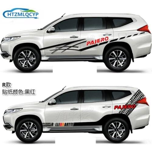 FOR Mitsubishi New Pajero Personalized Design Appearance Decal Decal Pajero Sport 2010-2020 Body Side Stickers
