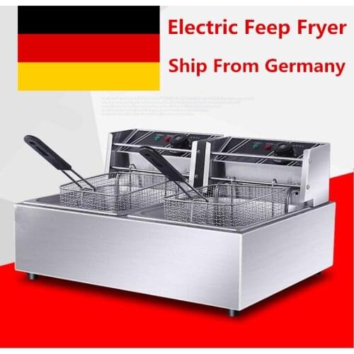 Stainless Steel 6L Electric Deep Fryer Multifunctional Fat Fryer Frying Machine Grill Fried Fish Chicken Meat Potato Chips