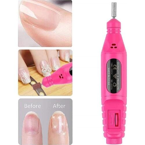Electric Nail Drill Machine Kit Nail Gel Remove Machine Nail Art Tools Kit Pen Pedicure Nail File Sanding Bands
