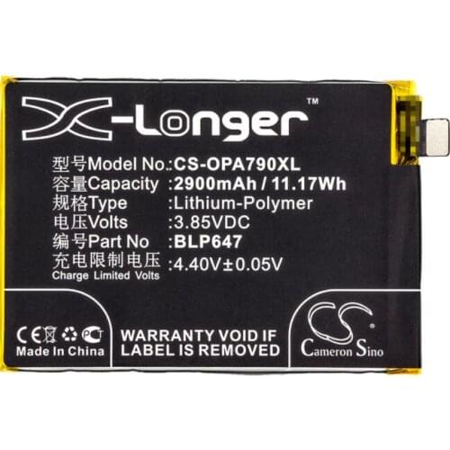 Cameron sino 2900mah battery for OPPO A79 A79k A79kt A79t A79t Dual SIM A79t Dual SIM TD-LTE BLP647 Mobile, SmartPhone Battery
