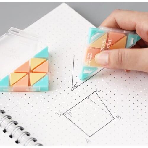 LifeMaster Japan Kokuyo Triangle Eraser Creative Small Rubber for Revise Details for Sketch Drawing Super Clean WSG-ERF2