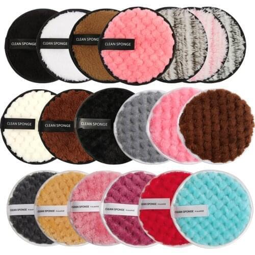 MAANGE 1PCS Microfiber Makeup Remover Towel Reusable Cleansing Cloth Pads Face Cleaner Plush Puff Foundation Skin Care Tool