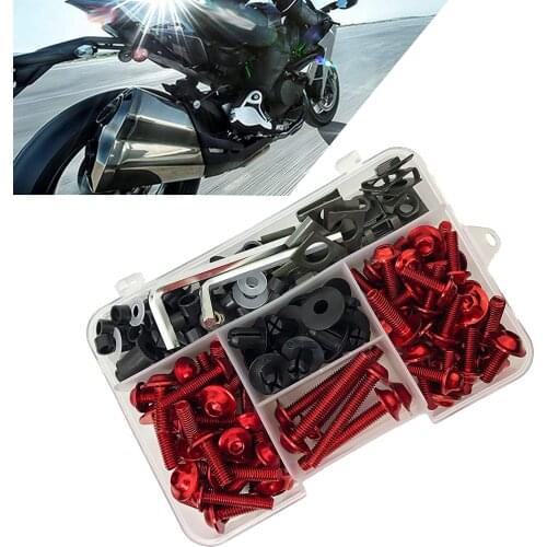 Motorcycle Fairing Bolt Kit CNC Complete Bodywork Screws Windscreen Washers Nuts Fastener Clip for MV AGUSTA F4 R 2000-2014