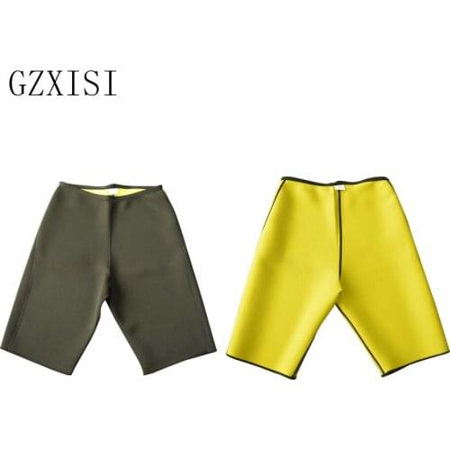 Men Slimming Body Shapers Super Stretch Shorts Pants Sweating Neoprene Fitness Weight Loss Burn Fat Sporters Control Panties