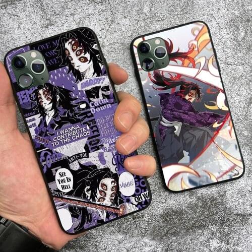 Kokushibo demon slayer kimetsu no yaiba For iPhone 6 6s 7 8 Plus X XR XS 11 Pro Max soft silicone Phone case cover shell