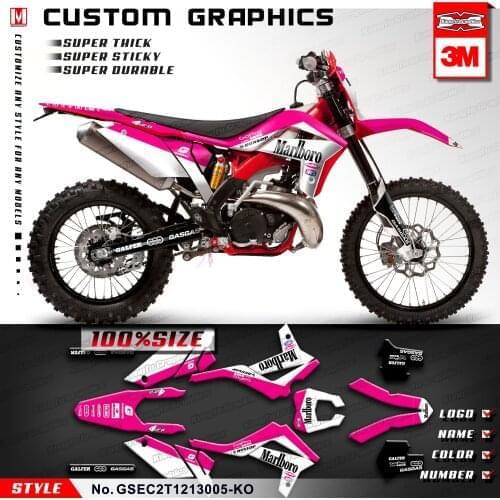 KUNGFU GRAPHICS Personalised Sticker Kit Decor Set for GAS GAS EC 125 200 250 300 E Racing 2T 2012 2013