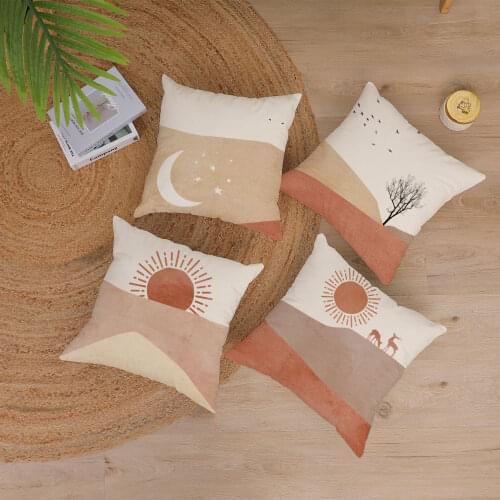 Nordic Ins Pillow Set Home Decoration Bedside and Sofa Throw Pillowcase Backrest Cushion Cover 45x45cm Cojines Kussensloop