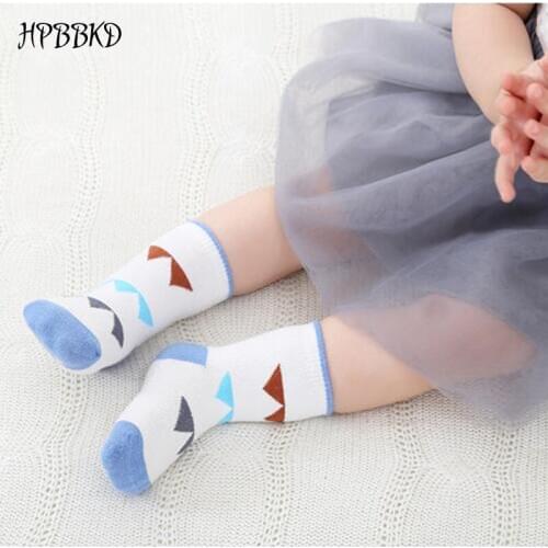 HPBBKD Cartoon Baby Socks For Baby Girl Boy Anti Slip Socks Kids Children Newborn Infant Toddler Warm Cotton Socks CS.162