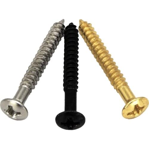 NEW 20PCS 3x25mm Electric Guitar Fixed Tremolo Bridge Mounting Screws for ST TL Guitar