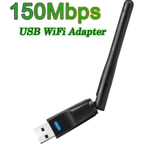 New 150Mbps 2.4G USB WiFi Adapter Mini Wireless WiFi Dongle Network Card USB Ethernet WiFi Receiver External WLAN Wi-Fi Adapter