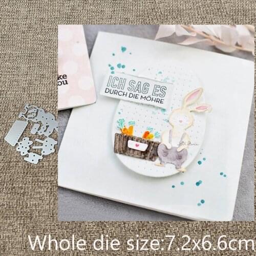 New Design Craft Metal stencil mold Cutting Dies basket bunny decoration scrapbook die cuts Album Paper Card Craft Embossing