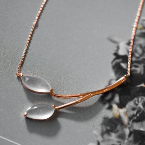 Designer original new natural ice stallion eye pendant necklace fashionable atmosphere luxury elegant ladies silver jewelry