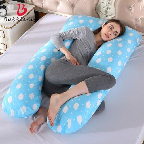 Bubble Kiss Pregnant Pillow Pure Cotton Home Pillow U-Shaped Body Pillow Pregnancy Pillow Maternity Lumbar Pad Bedding Cushion
