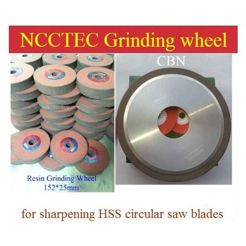 NCCTEC Resin CBN Grinding Wheel guide plate disc for sharpening HSS circular saw blade Automatic gear grinding machine no burr