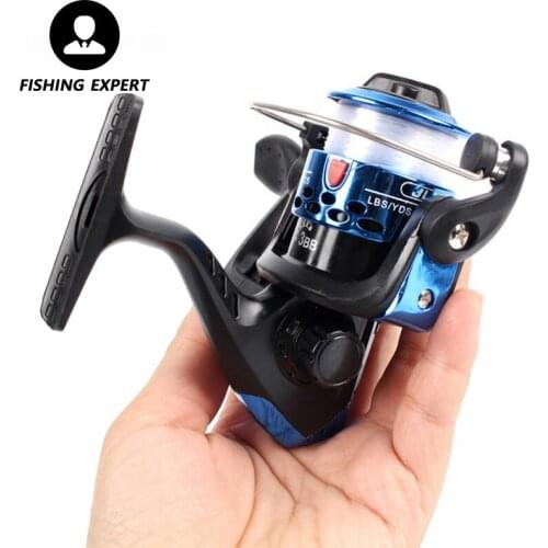 Fishing Reel Spinning Metal Spool Sea Fishing Carp Left and Right Hands Front Unloading Force Type with 40 M Fishing Line Reel