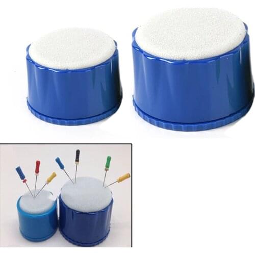 Dental Equipment Round Endo Stand Cleaning Foam Store&Clean Root Canal File Drill Block Holder Plastic+Sponge Autoclavable Tool