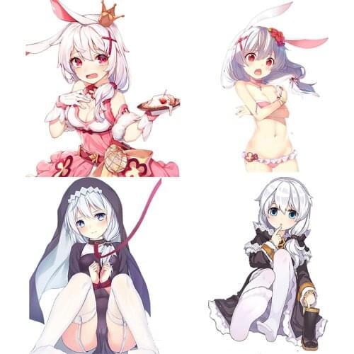 Three Ratels CA85 Honkai Impact 3 Theresa Apocalyps Lovely cartoon girl car windshield sticker skateboard moto laptop decals