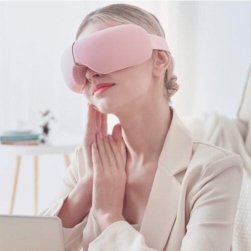 Smart Eye Massager Warm Steam Vibtation Massage Remove Eye Dark Circle Electric Maasager for Tired Eyes Comfortble Suede Inside