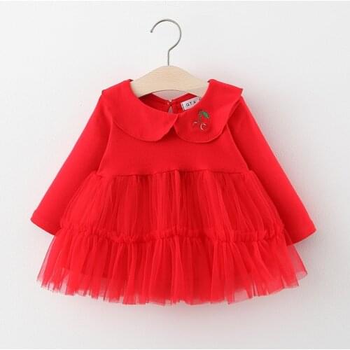 Spring Autumn Baby Dress Infant Princess Tutu Dress Fashion Baby Girls Clothing Kids Girls Cute Dress