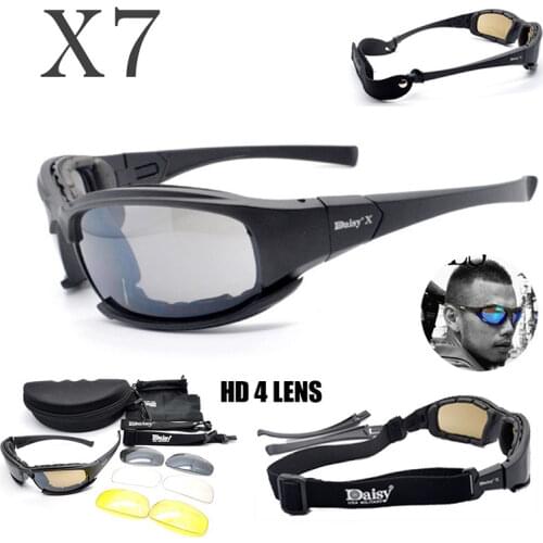 X7 Goggles Military Polarized Sunglasses C5 Airsoft Tactical Googles Airsoftsports Shooting Glasses Motorcycle Cycling Goggles