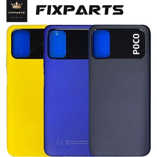 Back Glass Cover For Xiaomi Poco M3 Battery Cover Rear Door Housing Case Panel Replacement For Poco M3 M2010J19CG Battery Cover