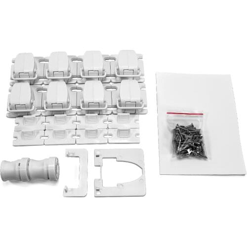 Nvisible Child Safety Locks Dawer Lock Magnetic Locking System 8 Locks + 2 Key Set for Drawers Cabinets Cupboard Door