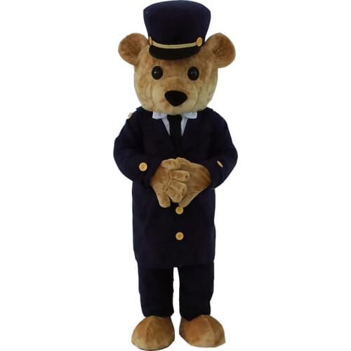 Custom Teddy Bear Mascot Costume Adult Size Costume With A Mini Fan Inside Head For Commercial Advertising Carnival Party