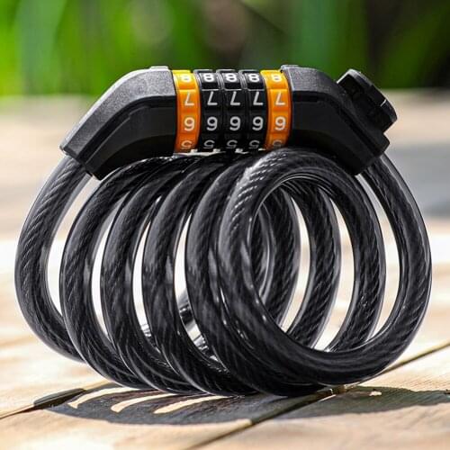 1.2m 1.5m Mountain Bike Password Lock Anti Theft Security MTB Bicycle Accessories Electric Bike Motorcycle Cycling Cable Lock