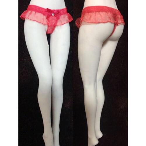 1/6th Custom Red Mesh Thong Bikini Underwear Model F 12" Female Body Doll Toy