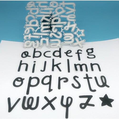 26 English letters metal cutting mold scrapbook photo album greeting card decoration DIY handmade art